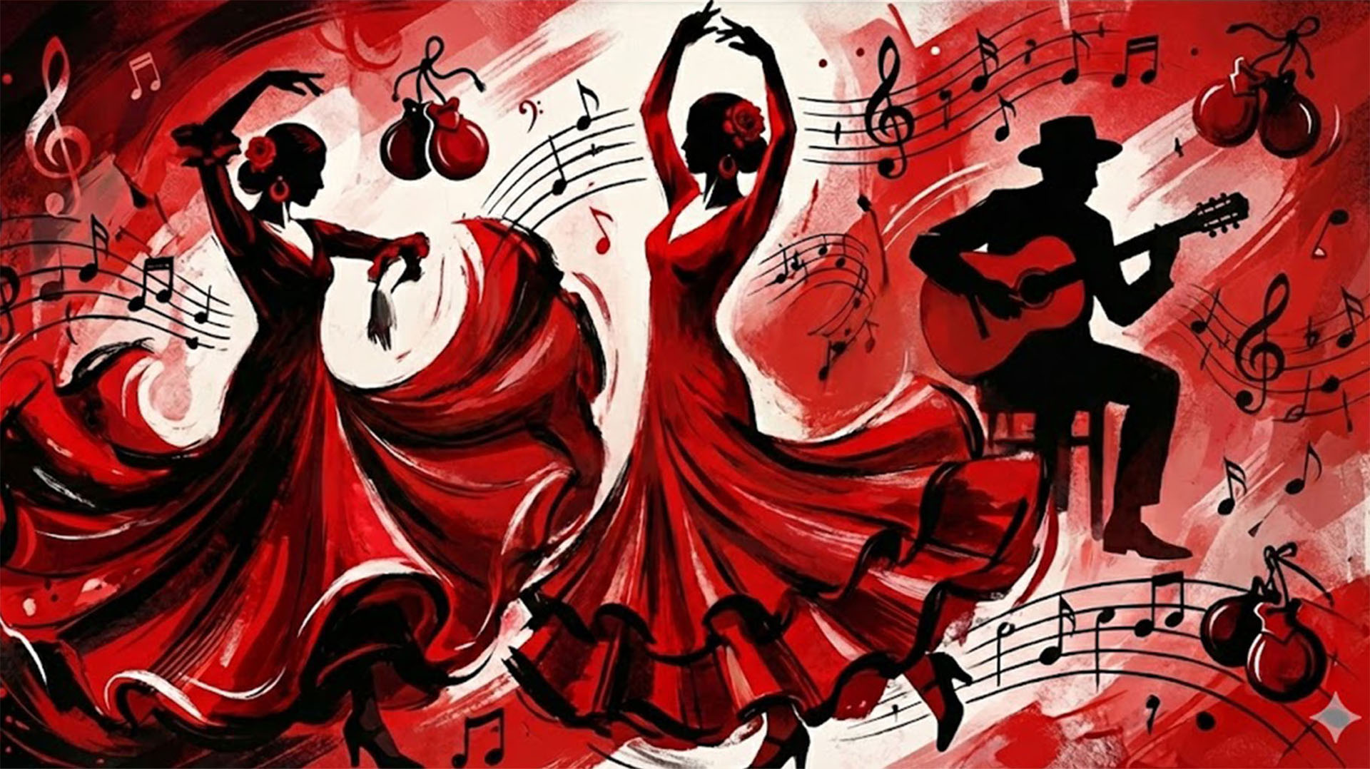 Flamenco and Tap Dance Abstract Art